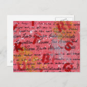 Schilderd en schilderachtig canvas briefkaart (Voorkant / Achterkant)