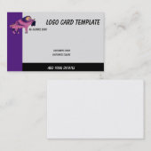 Schilderd prehistorische Bull Bison Logo Visitekaartje (Voorkant / Achterkant)