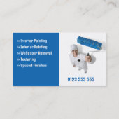 Schilderdiensten | Je voorstel | Blauw Visitekaartje (Achterkant)