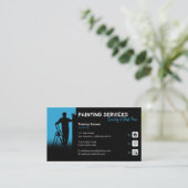 Schilderdiensten | Schilder op het werk Visitekaartje (Staand voorkant)