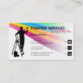 Schilderdiensten | Schilder op het werk Visitekaartje (Voorkant)
