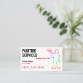 Schilderdiensten | Schilders Visitekaartje (Staand voorkant)
