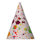 Schilderen 8e verjaardag van kleurrijke plashes feesthoedjes (Rechts)