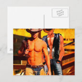 Schilderen: Cowboy Corral Briefkaart (Voorkant / Achterkant)