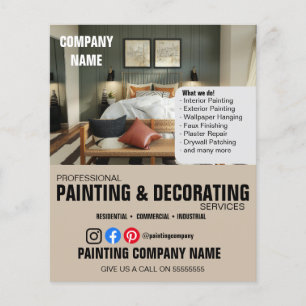 SCHILDEREN & DECOREREN interieurontwerper Flyer