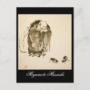 Schilderen door Miyamoto Musashi, c. jaren 1600 Briefkaart