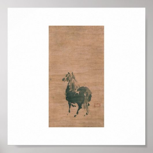 Schilderen door Miyamoto Musashi, c. jaren '1600 Poster (Voorkant)