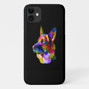 Schilderen Duitse herderschilderkunst-huismoeder iPhone 11 Hoesje