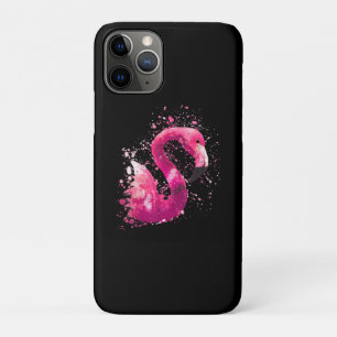 Schilderen Flamingo roze Waterverf schilderij ca iPhone 11 Pro Hoesje