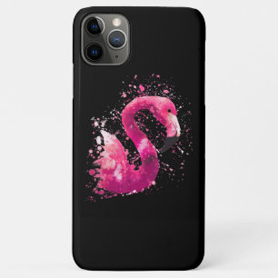 Schilderen   Flamingo roze Waterverf schilderij ca iPhone 11 Pro Max Hoesje