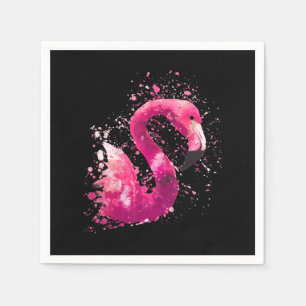 Schilderen Flamingo roze Waterverf schilderij ca Servet