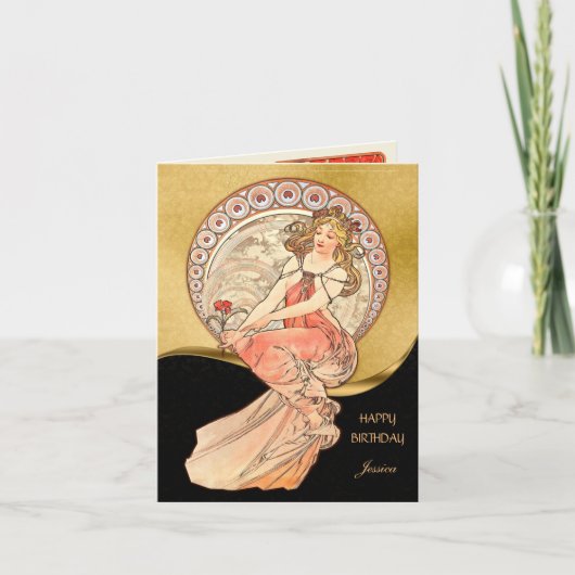 Schilderen, geboortedag kaart (Voorkant)