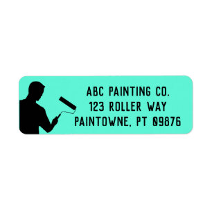 Schilderen Handyman Business Return Adres Labels