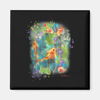Schilderen|Koi Fish Painting Zen Japans verhit Magneet