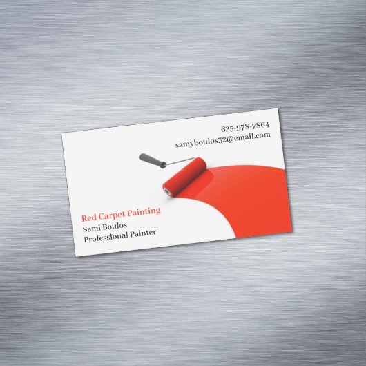 Schilderen Magnetisch Visitekaartje (Voorbeeld)