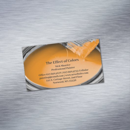 Schilderen Magnetisch Visitekaartje (Voorbeeld)