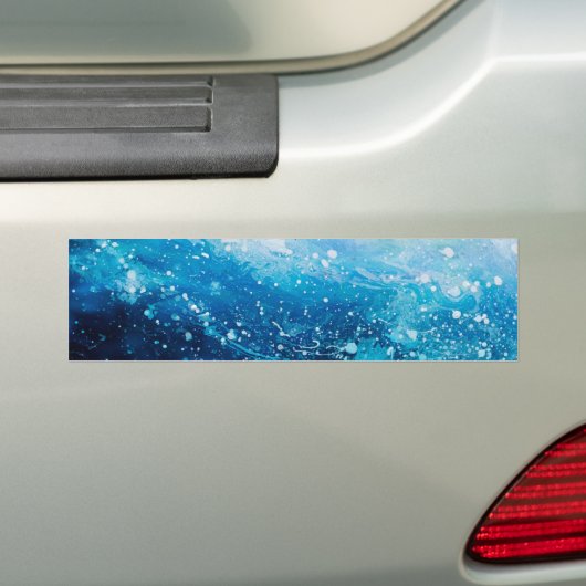 Schilderen met oceaangolven, schuim met zee bumpersticker (Op auto)