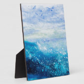 Schilderen met oceaangolven, schuim met zee fotoplaat (Zijkant)