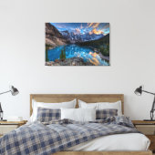 Schilderen op Moraine Canvas Afdruk (Insitu (Slaapkamer))