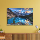 Schilderen op Moraine Canvas Afdruk (Insitu (Woonkamer))