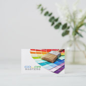 Schilderen, schilderen, constructie, ontwerp visitekaartje (Staand voorkant)