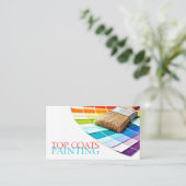 Schilderen, schilderen, constructie, ontwerp visitekaartje (Staand voorkant)