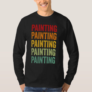 Schilderen Schilderen Hobbyist Regenboog Ontwerp T-shirt