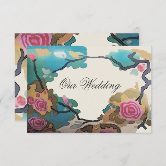 Schilderen ~ Uitnodigingen (Voorkant / Achterkant)