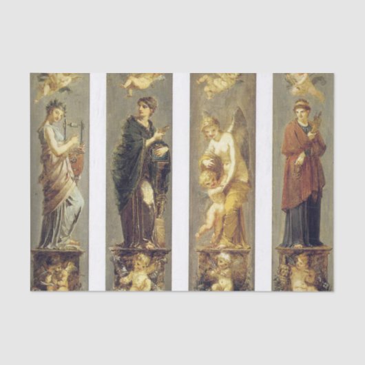  schilderen van Angels Tissuepapier (Voorkant)