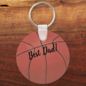 Schilderen van Basketball Beste pap Sjabloon Sleutelhanger (Voorkant)