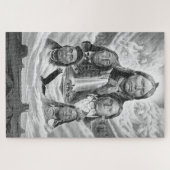 Schilderen van beroemde Indiase chefs Indiaanse in Legpuzzel (Horizontaal)