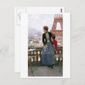 Schilderen van Briefkaart van Eiffeltoren (Voorkant / Achterkant)