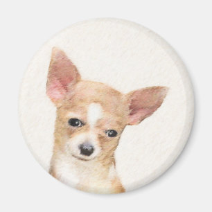 Schilderen van Chihuahua - Oorspronkelijke dog kun Magneet