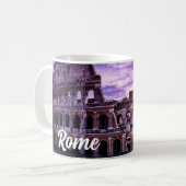 Schilderen van Colosseum in Rome bij zonsondergang Koffiemok (Voorkant links)