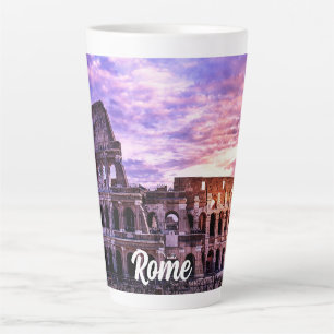 Schilderen van Colosseum in Rome bij zonsondergang Latte Mok