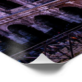 Schilderen van Colosseum in Rome bij zonsondergang Perfect Poster (Hoek)