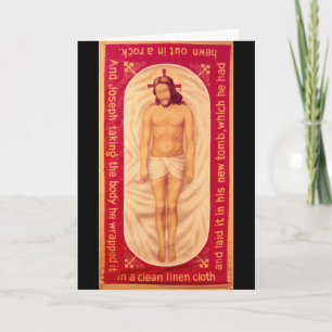 Schilderen van de Christuskaart Feestdagen Kaart