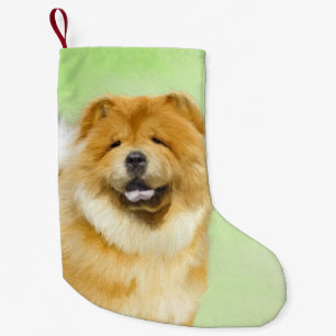 Schilderen van de hoe - de originele Dog Kunst bev Kleine Kerstsok
