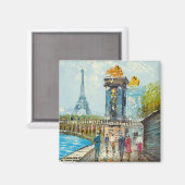 Schilderen van de hoogovencentrale van Parijs Magneet (Voorkant / Achterkant)