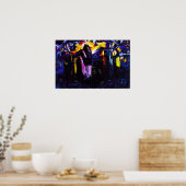 Schilderen van de Houston Skyline Poster (Keuken)