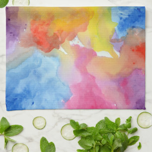 Schilderen van de Kleuren van de abstracte Theedoek
