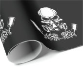 Schilderen van de schedel cadeaupapier (Rol Hoek)