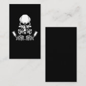 Schilderen van de schedel visitekaartje (Voorkant / Achterkant)
