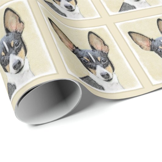 Schilderen van de speelgoed fox-terger - Kute Orig Cadeaupapier (Rol Hoek)