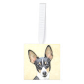 Schilderen van de speelgoed fox-terger - Kute Orig Kubus Ornament (Voorkant)