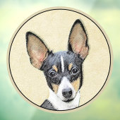 Schilderen van de speelgoed fox-terger - Kute Orig Raamsticker (Vel 3)