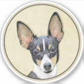 Schilderen van de speelgoed fox-terger - Kute Orig Sticker (Voorkant)