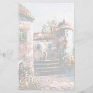 Schilderen van een Fancy Europese villa Briefpapier