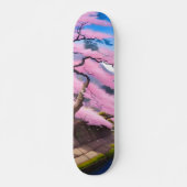 Schilderen van een kersenbloesemboom skateboard (Voorkant)