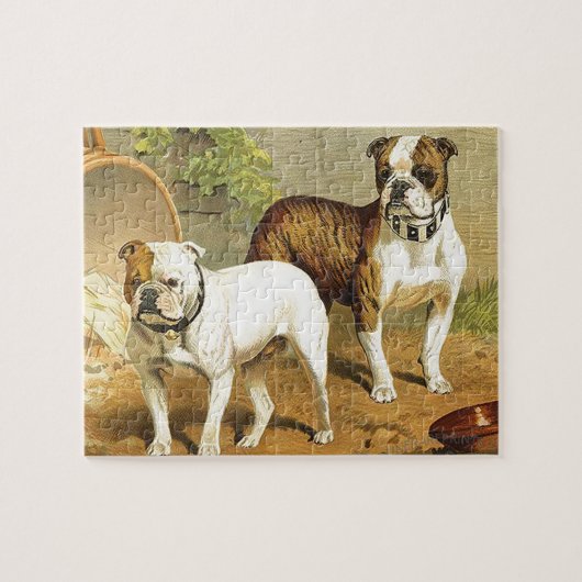 schilderen van Engelse Bulldogs Legpuzzel (Horizontaal)